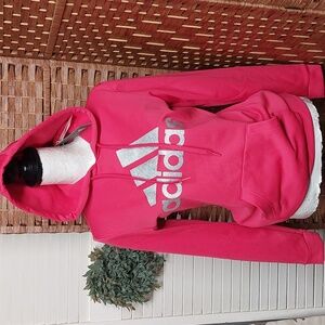 Adidas Hoodie Raspberry Pink small
